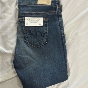 AG Adriano Goldschmied Dark Blue Ankle Jeans